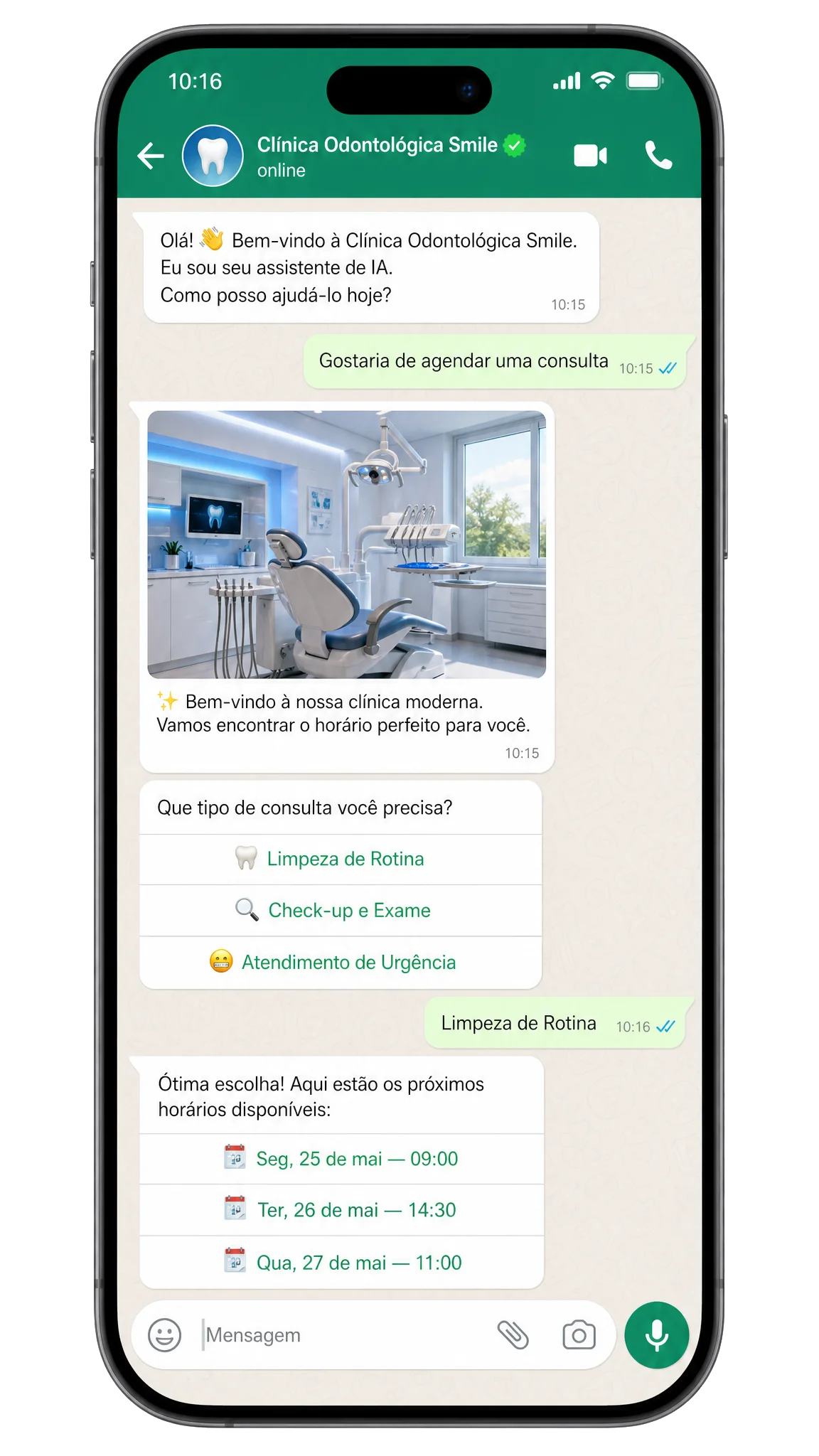 WhatsApp mockup