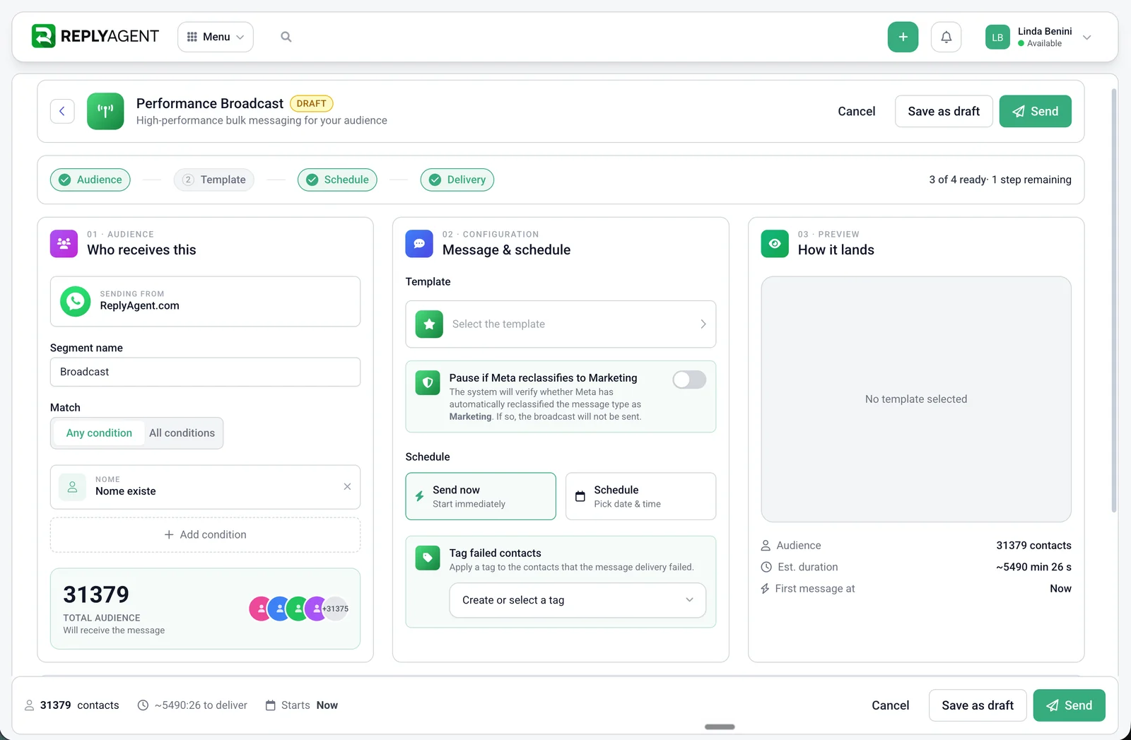 ReplyAgent dashboard
